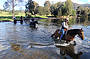 Crossing rivers on 2 day luxury ride